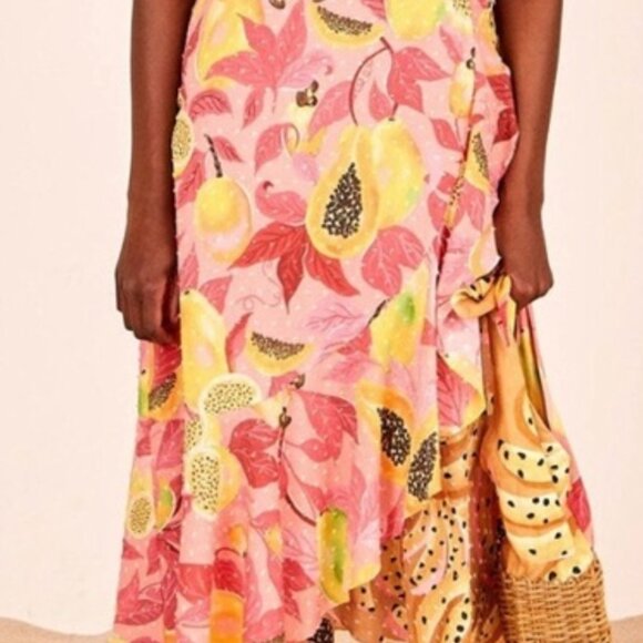 DUAL PRINTS MIDI SKIRT - Picture 2 of 5